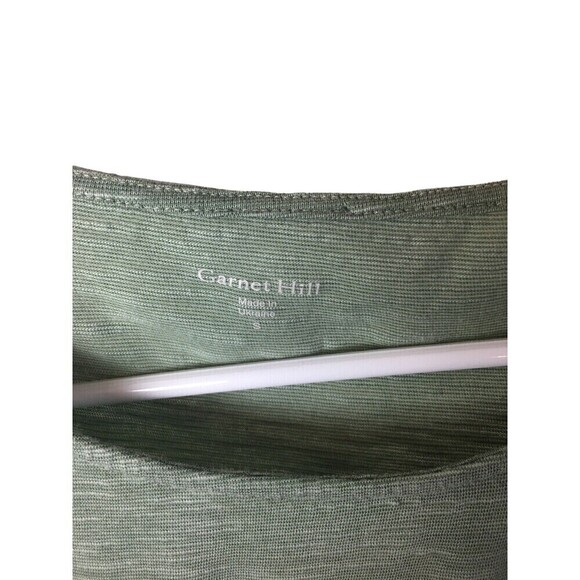 Garnet Hill Top Size Small Cotton Tencel Light Sage Green Front Tie NEW - Picture 6 of 6